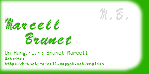 marcell brunet business card